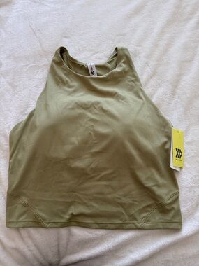 All In Motion Olive High-Neck Active Tank